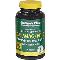 Natures Plus Cal/Mag With Vit D3/Vit K2 Tablet 90