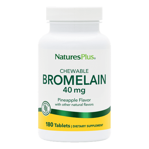 Natures Plus Bromelain 40 Mg Chewable 180