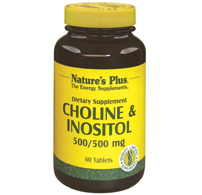 Natures Plus Choline & Inositol 500 Mg Tablet 60