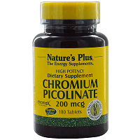 Natures Plus Chromium Picolinate 200 Mcg Tablets 180
