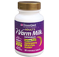 Natures Plus DreamQuest Adults Warm Milk Chewables 30