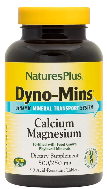 Natures Plus Dyno-Mins Cal/Mag 500/250 Mg Tablet 90