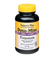Natures Plus Dyno-Mins Potassium 99 Mg Tablets 90