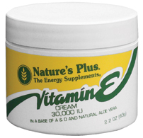 Natures Plus Vitamin E Cream 2.2 Oz
