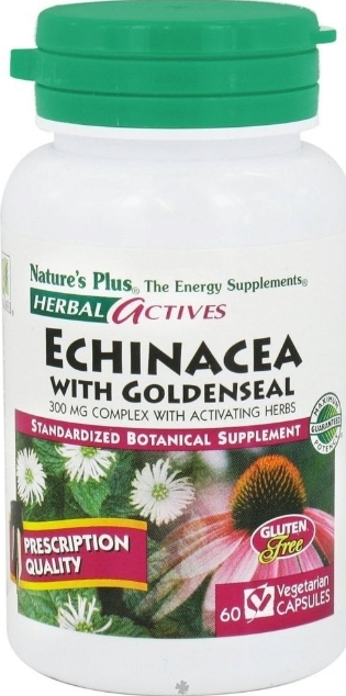 Natures Plus Echinacea/Goldenseal 300Mg Cmplx Vcap 60