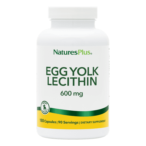 Natures Plus Egg Yolk Lecithin 600 Mg Vegetarian Capsule 90