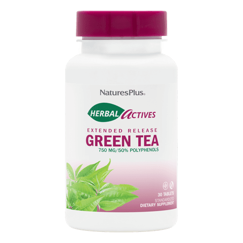 Natures Plus Green Tea Extended Release 750 Mg Tablet 30
