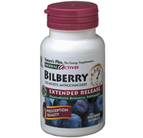 Natures Plus Bilberry Extended Release 100 Mg Tablet 30