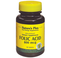 Natures Plus Folic Acid 800 Mcg Tablet 90