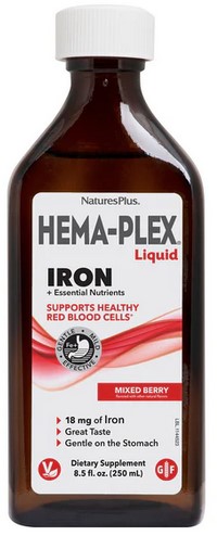 Natures Plus HEMA-PLEX Liquid Iron 8.5 fl oz