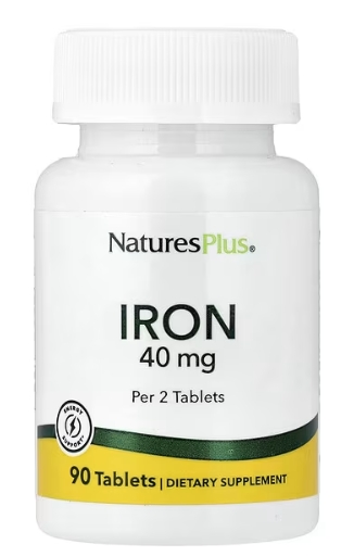 Natures Plus Iron 40 Mg Tablet 90