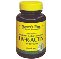 Natures Plus Liv-R-Actin Vcaps (Milk Thistle) 60-UNAVAILABLE