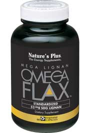 Natures Plus Mega Lignan Omega Flax Vcaps 60