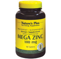 Natures Plus Mega Zinc 100 Mg Slow Release Tablet 90-OUT OF STOCK