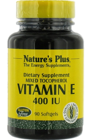 Natures Plus Mixed Tocopherol E 400 IU Softgels 90