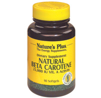 Natures Plus Natural Beta Carotene Softgel 90