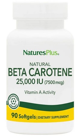 Natures Plus Natural Beta Carotene Softgel 90