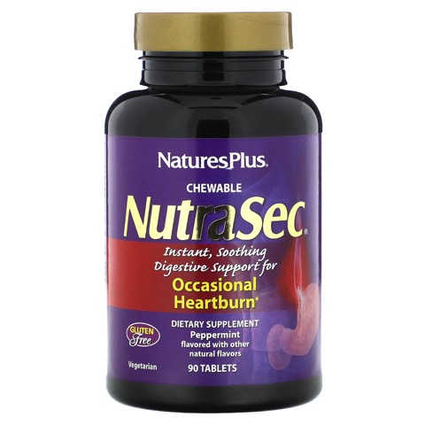 Natures Plus Nutrasec Digestive Aid Chew 90 -UNAVAILABLE