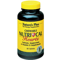 Natures Plus Nutri-Cal Hearts Chewable  60     TEMPORARY UNAVAILABLE