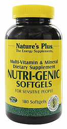 Natures Plus Nutri-Genic Softgels 180-UNAVAILABLE