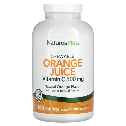 Natures Plus Orange Juice C 500 Mg Chewable 180