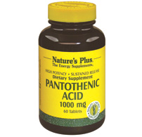 Natures Plus Pantothenic Acid 1000 Mg Slow Release Tablet 60