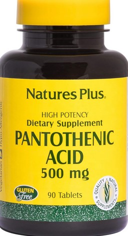 Natures Plus Pantothenic Acid 500 Mg Tablet 90