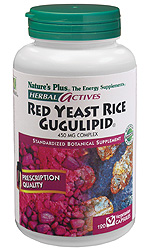 Natures Plus Red Yeast Rice + Gugulipid Vegetarian Capsule 120