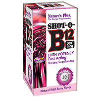 Natures Plus Shot-O-B12 5,000 Mcg Lozenge 30