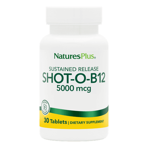 Natures Plus Shot-O-B12 5,000 Mcg Slow Release Tablet 30