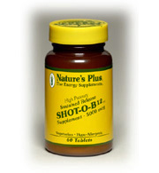 Natures Plus Shot-O-B12 5,000 Mcg Slow Release Tablet 60