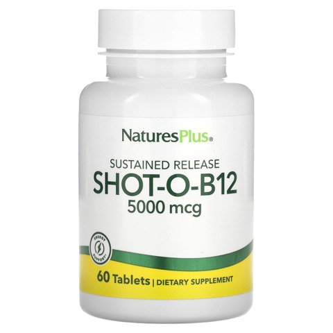 Natures Plus Shot-O-B12 5,000 Mcg Slow Release Tablet 60