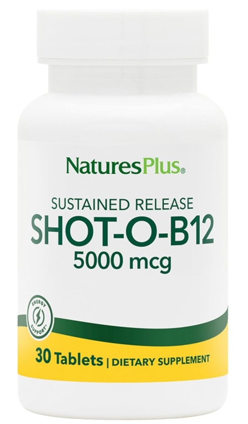 Natures Plus Shot-O-B12 5000 Mcg Vcaps 30