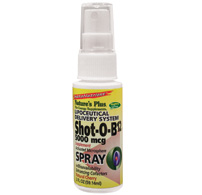 Natures Plus Shot-O-B12 Spray 5,000 Mcg 2 Oz      TEMPORARILY UNAVAILABLE