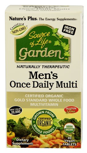 Natures Plus Sol Garden Organic Mens Daily Tablet 30-OUT OF STOCK
