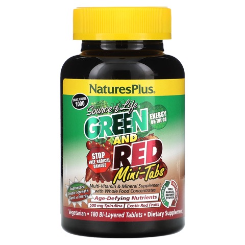 Natures Plus Source Of Life Green + Red M/T 180  TEMPORARILY UNAVAILABLE