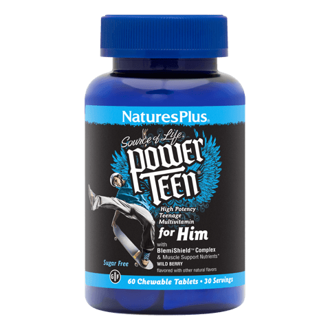 Natures Plus Power Teen (His) Chewable 60