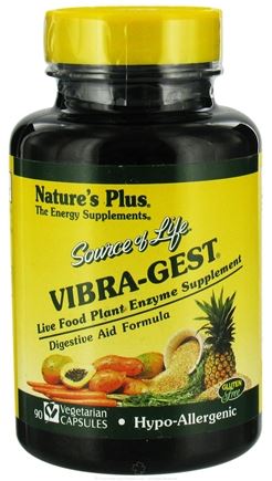 Natures Plus Vibra-Gest Plant Enzymes Vegetarian Capsule 90