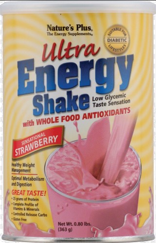 Natures Plus Ultra Energy Shake Strawberry .80 Lb   TEMPORARILY UNAVAILABLE