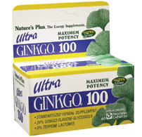 Nature's Plus Ultra Ginkgo  100 Mg  60 Vegetarian Capsules