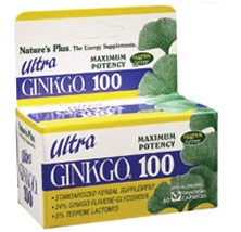Nature's Plus Ultra Ginkgo  100 Mg  60 Vegetarian Capsules