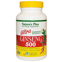 Natures Plus Ultra Ginseng 500 Mg Vcaps 90