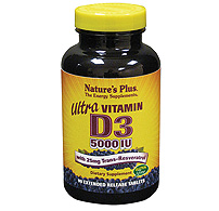 Natures Plus Ultra Vit D3 5,000 Iu + Resv Tablet 90