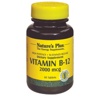 Natures Plus Vitamin B-12 2,000 Mcg Slow Release Tablet 60