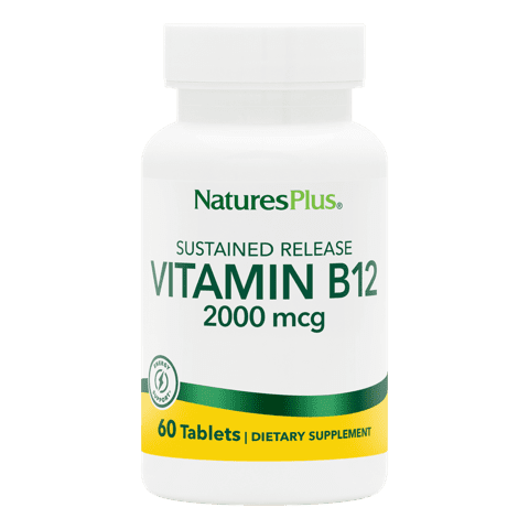 Natures Plus Vitamin B-12 2,000 Mcg Slow Release Tablet 60