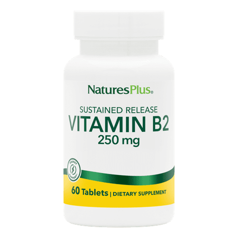Natures Plus Vitamin B-2 250 Mg Slow Release Tablet 60