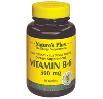 Natures Plus Vitamin B-6 500 Mg Slow Release Tablet 60-UNAVAILABLE