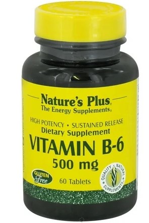Natures Plus Vitamin B-6 500 Mg Slow Release Tablet 60-UNAVAILABLE