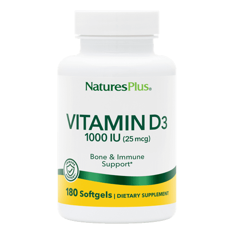 Natures Plus Vit D3 1,000 Iu Softgel 180