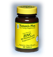 Natures Plus Zinc Picolinate W/ Vitamin B-6 Tabs 60       TEMPORARILY UNAVAILABLE